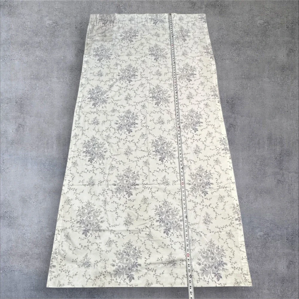 Laura Ashley‎ Sophia Purple/Gray Floral Drapes 39x86